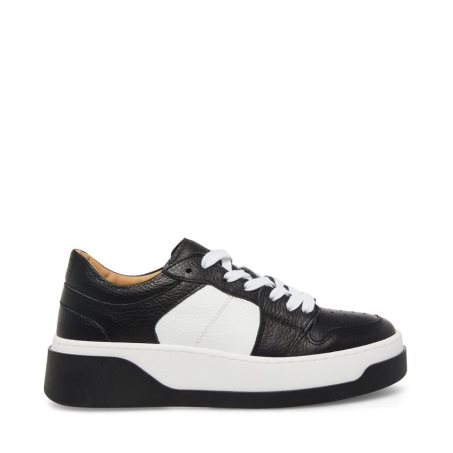 Black / White Steve Madden Joey Women's Sneakers | HTUYI8371