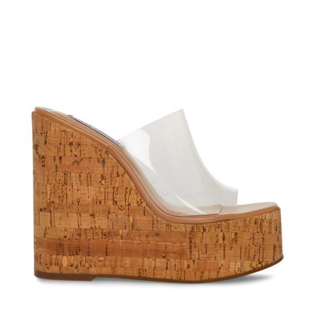 Brown Steve Madden Joanne Women's Wedges | JIFOC4720