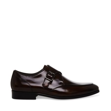 Burgundy Steve Madden Tenzy Men's Loafers | ZSGMY5789