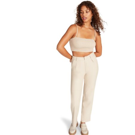 Cream Steve Madden Abby Women's Pants | 12BVWZ9743