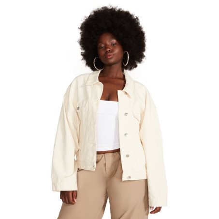 Cream Steve Madden Sienna Denim Women's Jackets | FX12IJ4715