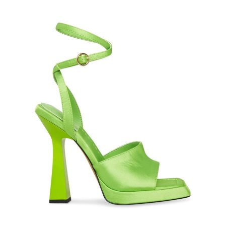 Green Steve Madden Kendall Women's Heels Sandals | VKAUZ2078