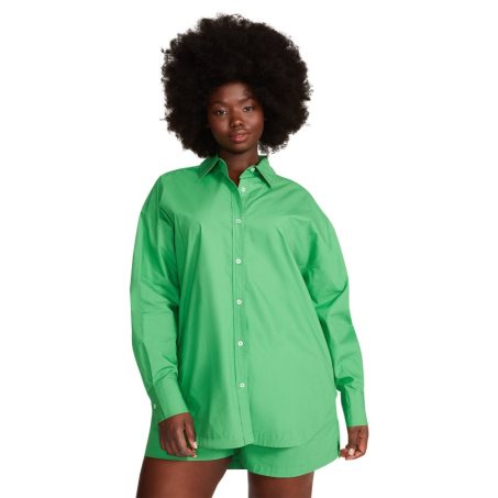 Green Steve Madden Poppy Top Women's Shirts | WMPYZ6035