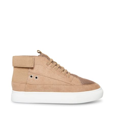 Khaki Steve Madden Achangee Kids' Sneakers | NMVEH5412