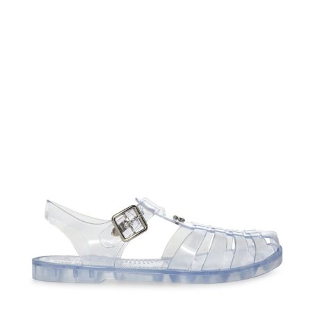 Light Blue Steve Madden Bryn Women's Flat Sandals | LKSWA4659