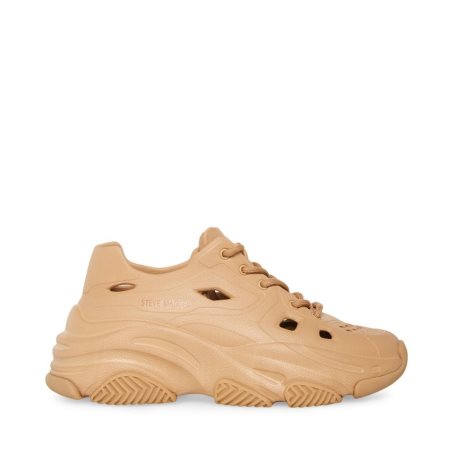 Light Brown Steve Madden Possessive Clay Women's Sneakers | XJBMS8652