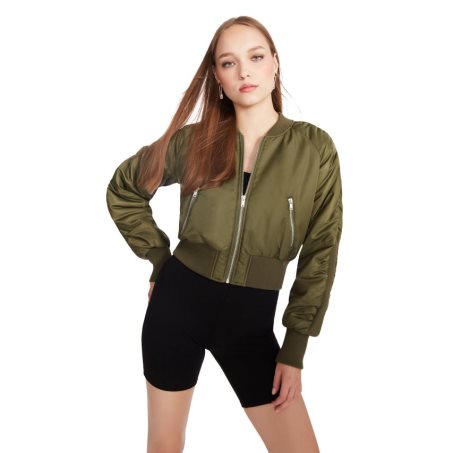 Olive Steve Madden Eva Women's Jackets | VHDWR1580