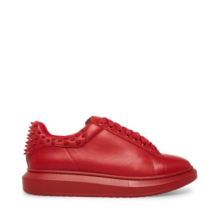 Red Steve Madden Frosting Men's Sneakers | HDANB3196