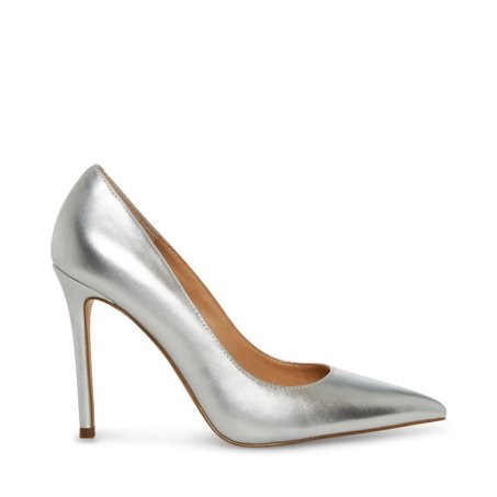 Silver Steve Madden Evelyn Women's Heels | VBUJC7308