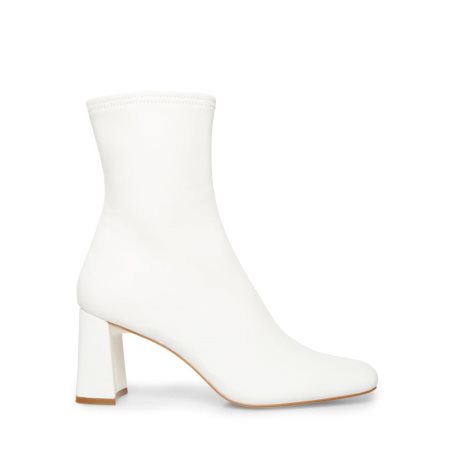 White Steve Madden Hush Women's Ankle Boots | YLFWA2893