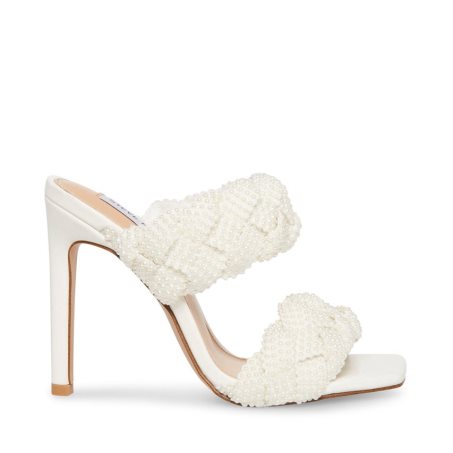 White Steve Madden Kenley-p Women's Heels Sandals | EFNC122401