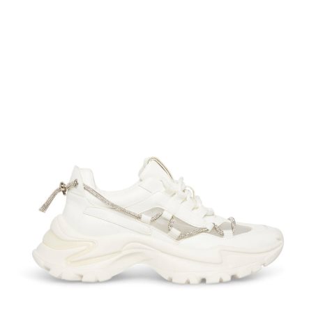 White Steve Madden Miracles Women's Sneakers | ONCE121560