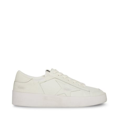 White Steve Madden Perona Women's Sneakers | PNAGK1985