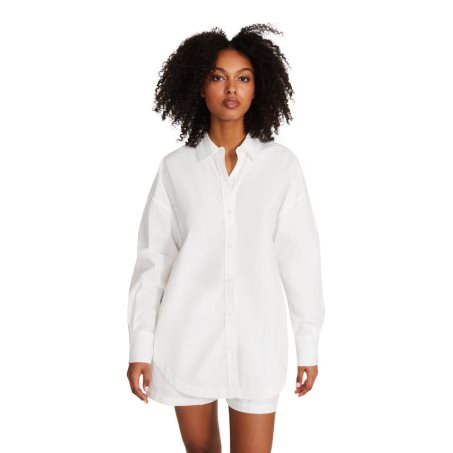 White Steve Madden Poppy Top Women's Shirts | JEPXF3179