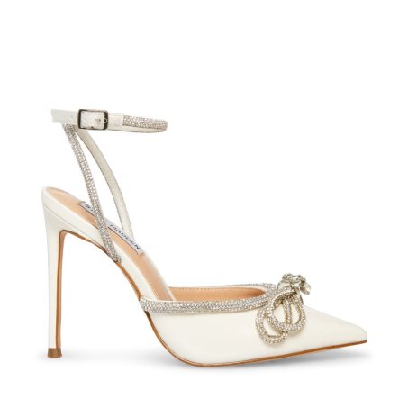 White Steve Madden Viable Women's Heels | FPTDN0143