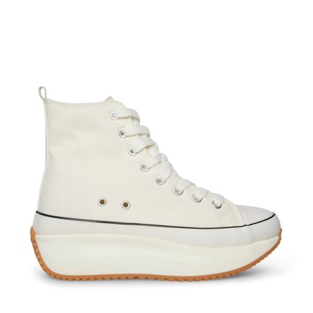 White Steve Madden Winston Women's Platform Shoes | YLCFD2580